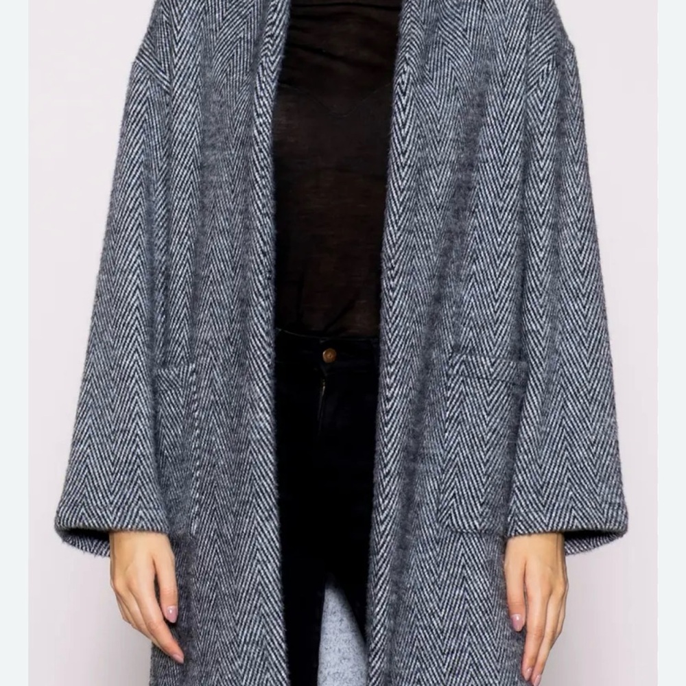 MELLODAY Charcoal Trench Coat